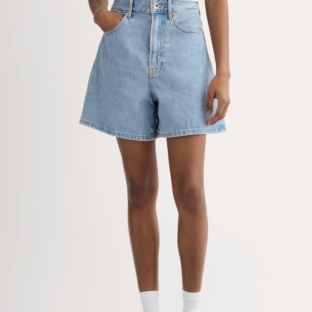 Everlane Blue A-line denim Shorts